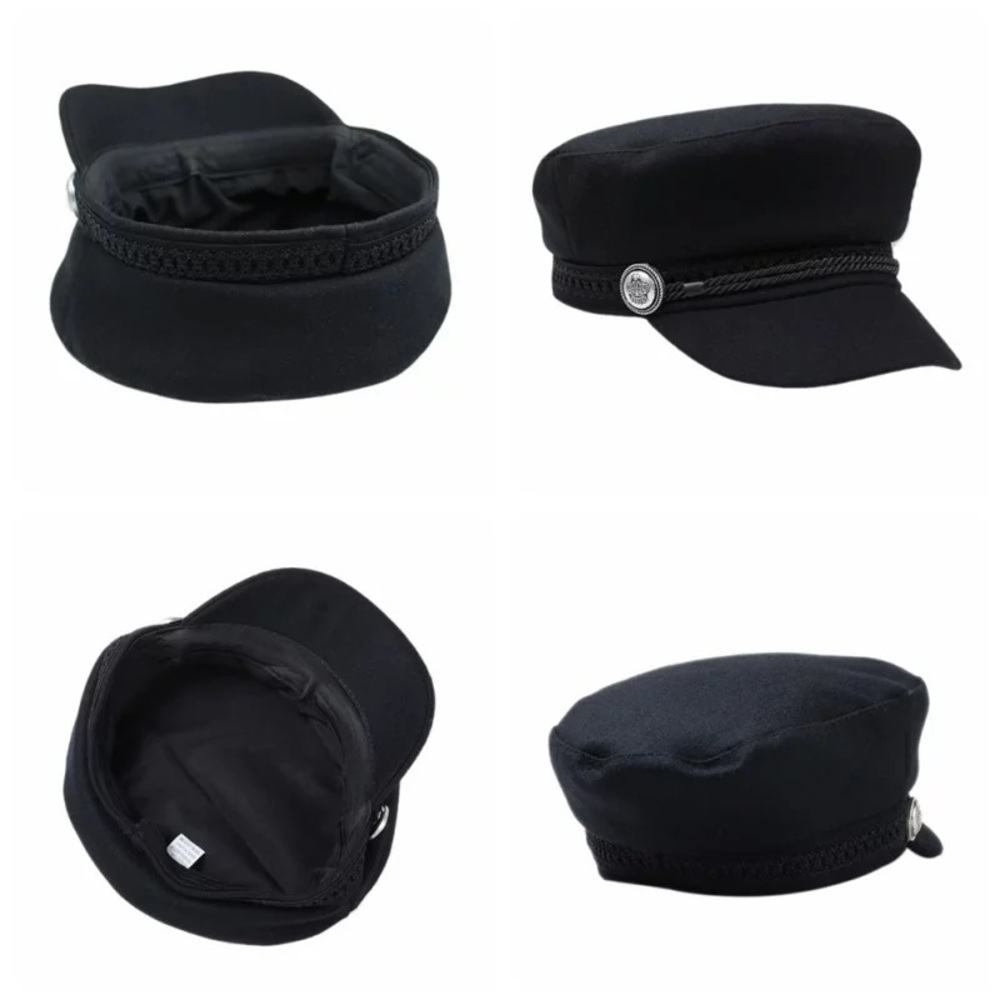 Biker Beret Womens Fashion Hat Wool Cap One Size - Picture 9 of 15